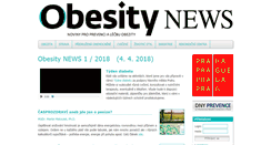 Desktop Screenshot of obesity-news.cz