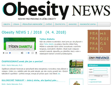Tablet Screenshot of obesity-news.cz